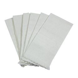 Parallel Purity,'Six Handwoven Cotton Napkins in Eggshell from Guatemala'