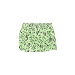 Art Class Board Shorts: Green Graphic Bottoms - Kids Boy's Size 14