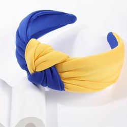 1pc Wide Brimmed Knotted Head Band Non Slip Head Wear Stylish Hair Accessories For Women And Girls