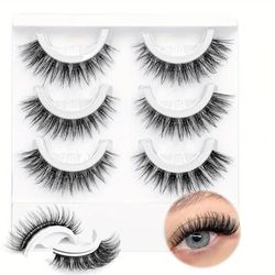 Self Adhesive Eyelashes No Glue Needed 3 Pairs False Eyelashes Natural 3d Look Eyelash Extensions Reusable Self Adhesive Eyelashes With Tweezers And Spare Glue Strips