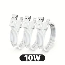 [mfi Certified] 6.6ft/10ft 3pack Fast Charging For Iphone 14/13/12/11/x/xs/xr/ipad/airpods Series