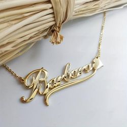 Custom Personalized English Letter Pendant Necklace Adjustable Stainless Steel Neck Chain Decoration