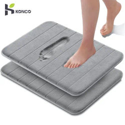 Konco 40*60cm tappetino da bagno tappeto da bagno tappeto in pile corallo Memory Foam tappetino da