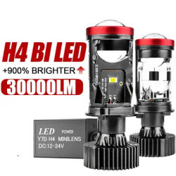 H4 LED obiettivo del proiettore fari automatici 30000LM H4 Led lampadina del faro dell'auto lampada