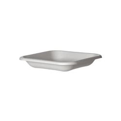 Eco Products EP-SCS5 5" Square WorldView Take-Out Container - Molded Fiber, White, Case of 800