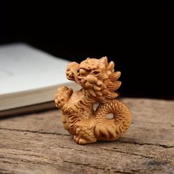 Home Office Desktop Carving Arts And Crafts Creative Lucky Dragon, Lucky Dragon Piece Can Also Be Placed In Car