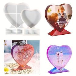 Drip Glue Mold Picture Frame Ornaments Size Love Photo Frame Silicone Mold For Diy Handmade