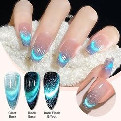 8ml Crystal Cat Eye Magnetic Gel Nail Polish Rainbow Shiny Gel Varnish Reflective Glitter Uv Gel For Nail Art Design