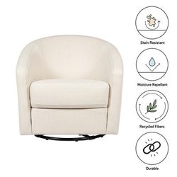 Babyletto Madison Swivel Glider - Performance Natural Eco-Twill
