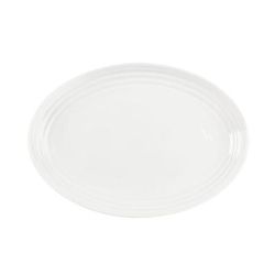 Mikasa Hospitality 5316017 12" x 8 7/10" Oval Terrace Platter - Bone China, White
