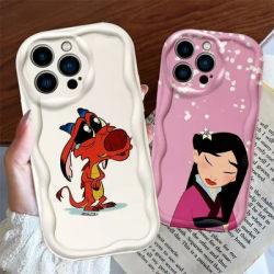 Custodia per telefono Disney Princess MULAN per Apple iPhone 15 14 13 12 11 Pro X XR XS Max Plus 8 7