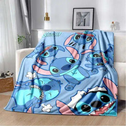 6 taglie Warm Soft Disney Stitch Icon coperta personalizzata Fluffy bambini e adulti divano