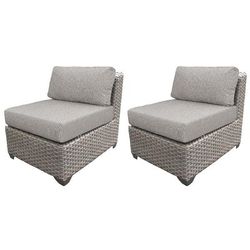 Florence Armless Sofa 2 Per Box in Ash - TK Classics TKC055b-AS-DB-ASH