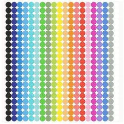 TEMU 6720pcs Small Dot Stickers Round Color Coding Labels Stickers Label Sticker In 20 Colors For Office Classroom, Classroom Stickers, Office Supplies