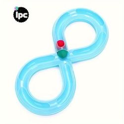 TEMU Interactive Cat Turntable Track - Durable Plastic Toy For Indoor Cats & Kittens, Play And Exercise Accessory