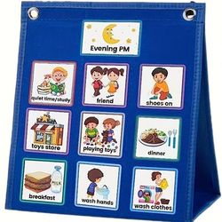 TEMU 1pc Visual Daily Work Planner Visual Schedule Calendar Includes And 2 Nails.