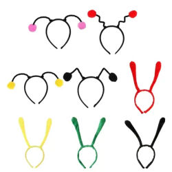 634C Sweet Cosplay Cartoon Antenna Headband Childrens Day Cosplay Plush Hairband