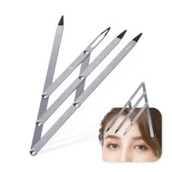 Eyebrow Caliper 3-Point Position Ruler Microblading Tattoo Stencil Metal Balance Template Adjustable 3D Permanent Makeup Supply