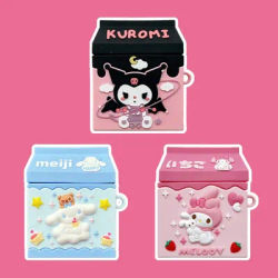 Cute Milk Tea Case for Apple AirPods 1 2 3 Pro 2 Case 3D Anime Silicone Case Headphone Box Earphone Protective Cases Accessories