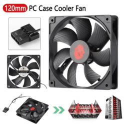 12cm High Speed Fan 4 Pin PC Case Fan Cooling CPU Cooler Large Air Volume Mute Ventilador Desktop Chassis Heatsink Fan ServerFan