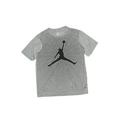 Air Jordan Active T-Shirt: Silver Sporting & Activewear - Kids Boy's Size Large