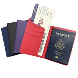 New Simple Fashion Passport Cover sottile PU Leather Travel Passport Holder portafoglio Gift ID Card