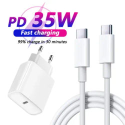 Cavo di ricarica rapido USB C PD da 35W per iPhone 15 Pro Max iPad Air 5 Samsung Huawei Xiaomi POCO