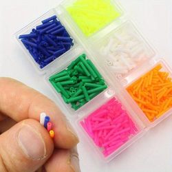 TEMU Pvc Float Rubber Sleeves - Assorted Colors, Multiple Sizes For Carp & Coarse Fishing Tackle