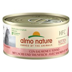 24x70g Salmon with Tuna Kitten Almo Nature HFC Complete Wet Cat Food