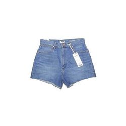 Wrangler Jeans Co Denim Shorts - High Rise: Blue Bottoms - Women's Size 29