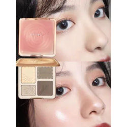 Judydoll 3d Highlighter Contour Bronzer Palette Nude Makeup Rendering di colori naturali cosmetici