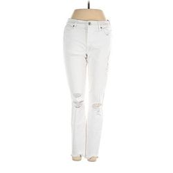 7 For All Mankind Jeans - High Rise: White Bottoms - Women's Size 31