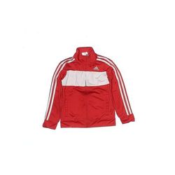 Adidas Track Jacket: Red Jackets & Outerwear - Kids Boy's Size 5