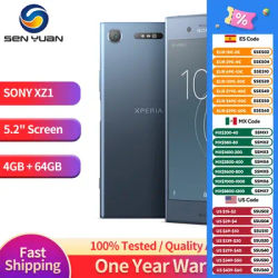 SONY Xperia XZ1 G8341 G8342 JP Verson 1/2 Sim Card 4G RAM 64G ROM 5.2" Octa Core 19MP WIFI GPS Android LTE Original Mobile Phone