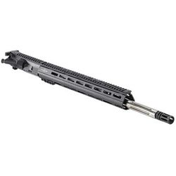 Luth-AR 20 in Bull Barrel Complete Upper Barrel Receiver Assembly Silver/Black 20 FTBL-B20M