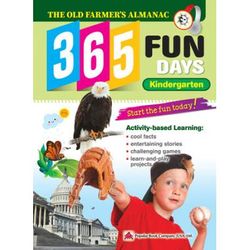 The Old Farmer's Almanac 365 Fun Days: Kindergarten - Activity Workbook For Kindergarten Grade Students - Daily Activity Book, Coloring Book, Educatio