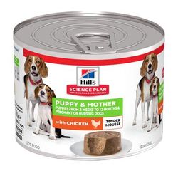 12x200g Chicken Tender Mousse Puppy & Mother Science Plan Hill's Wet Dog Food