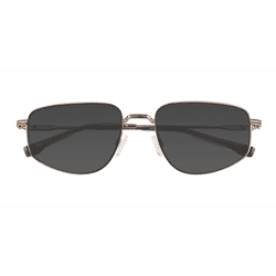 Male s rectangle Light Brown Metal Prescription sunglasses - Eyebuydirect s Collin