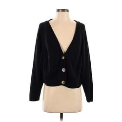 Topshop Cardigan Sweater: Black - Women's Size 4