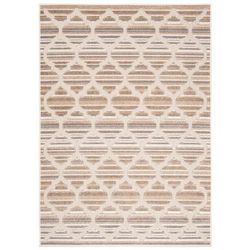 Tappeto interni esterni 3d crema gris marrone chiaro 200x300cm