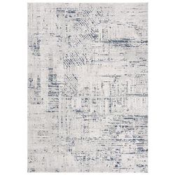 Tappeto da soggiorno blu crema efetto 3d morbido 160 x 220 cm