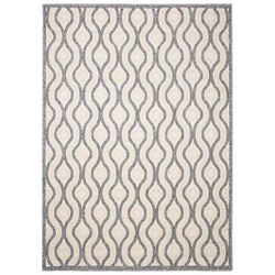 Tappeto esterno interni 3D grigio beige crema astratto 160 x 220 cm