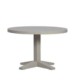 Tavolo rotondo in legno di mango bianco