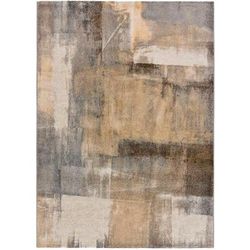 Tappeto astratto beige 133x190 cm