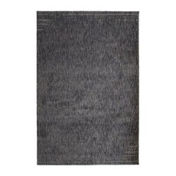 Tappeto extra morbido con motivo usurato, grigio e nero, 160x230
