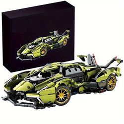 TEMU Sports Car Building Blocks Toys Adults Kits, 1:14 Moc Building Set Raceing Car Model (1039 Pieces)