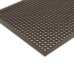 NoTrax 562S0033BL Sanitop Grease-Resistant Floor Mat - 3' x 3', 1/2" Thick, Black