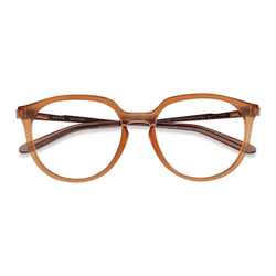 Unisex s round Orange Plastic Prescription eyeglasses - Eyebuydirect s Oakley Bmng