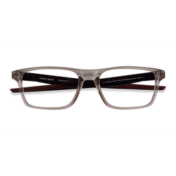 Unisex s rectangle Brown Plastic Prescription eyeglasses - Eyebuydirect s Oakley Port Bow