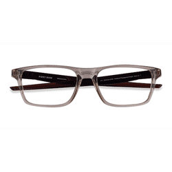 Unisex s rectangle Clear Brown Plastic Prescription eyeglasses - Eyebuydirect s Oakley Port Bow